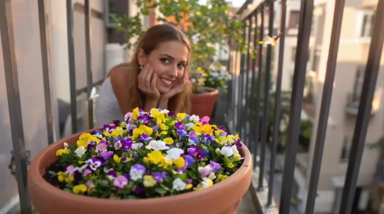 Cette mini fleur en pot attire les papillons et pousse vite : idéale pour transformer un petit balcon