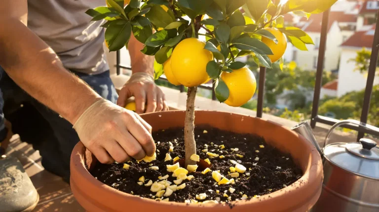 Citronnier qui ne donne rien : enterrez ce déchet de cuisine au pied, il peut le couvrir de fruits