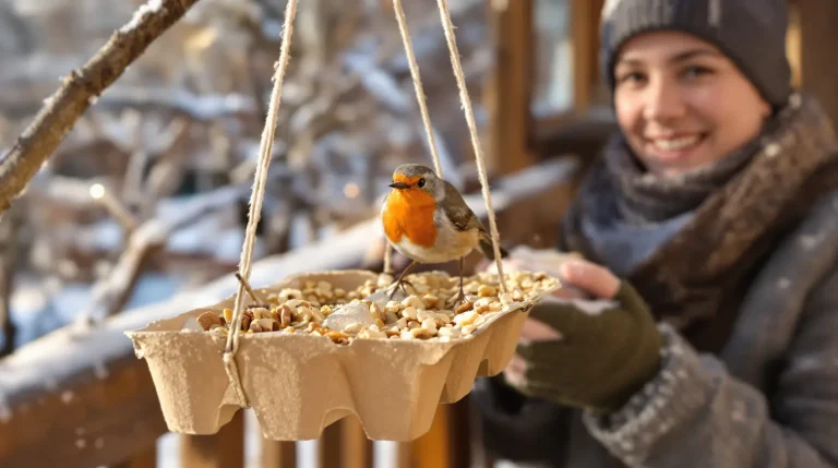 Ne jetez plus vos vieilles boîtes d’œufs : elles attirent les oiseaux au jardin tout l’hiver