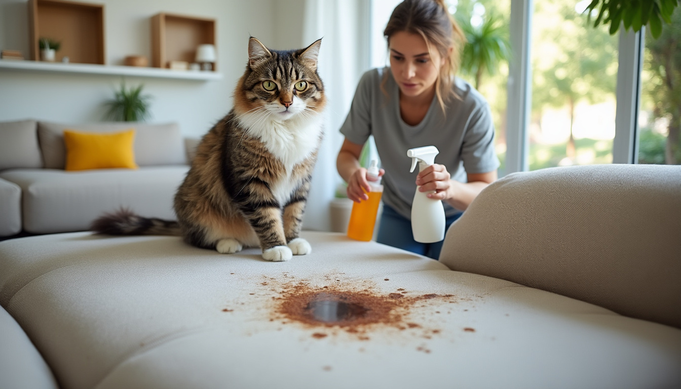 découvrez pourquoi votre chat fait pipi sur le canapé et trouvez des solutions efficaces pour résoudre ce problème rapidement et préserver votre mobilier.