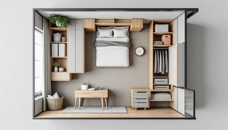 découvrez nos conseils pour créer un plan de chambre efficace et optimiser l'espace ainsi que le rangement pour un intérieur organisé et confortable.